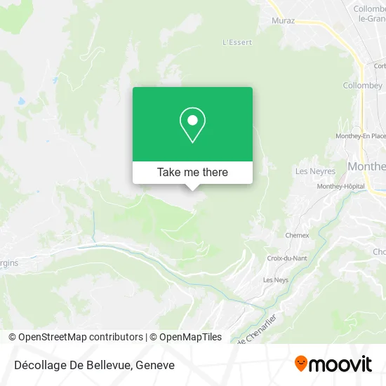 Décollage De Bellevue plan