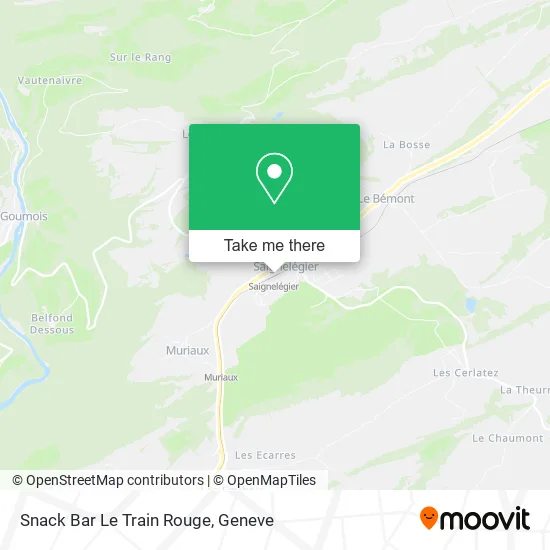 Snack Bar Le Train Rouge map