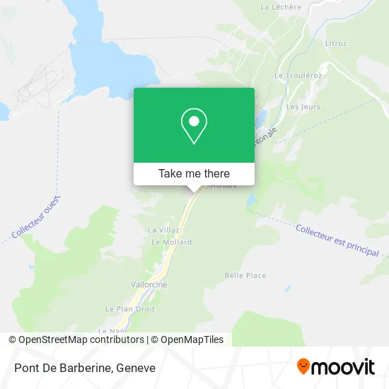 Pont De Barberine map