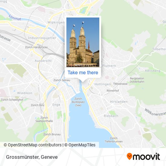 Grossmünster map