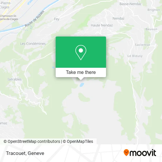 Tracouet map