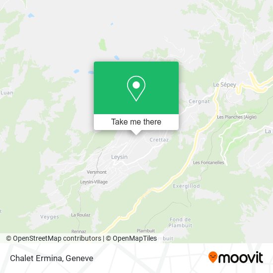 Chalet Ermina map