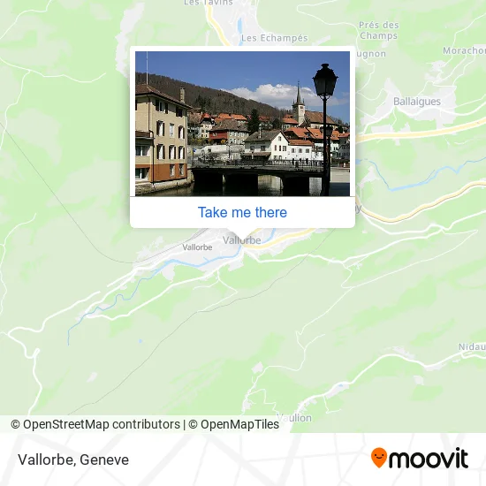 Vallorbe map