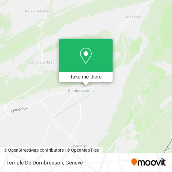 Temple De Dombresson map