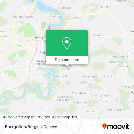 Bourguillon/Bürglen map