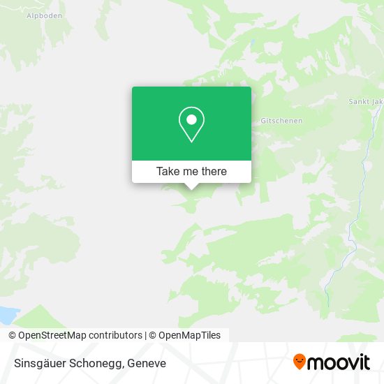 Sinsgäuer Schonegg map