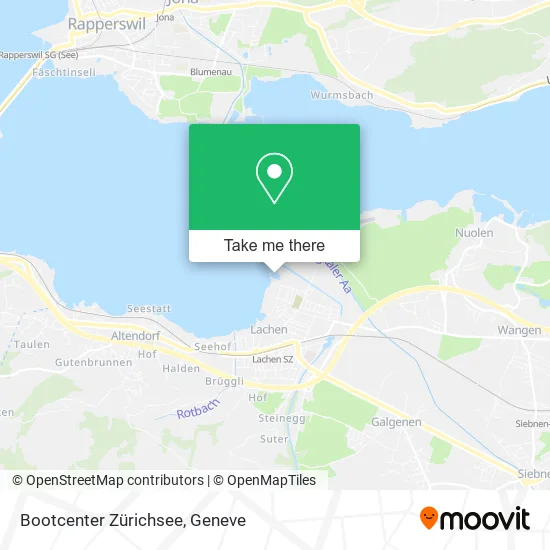 Bootcenter Zürichsee map