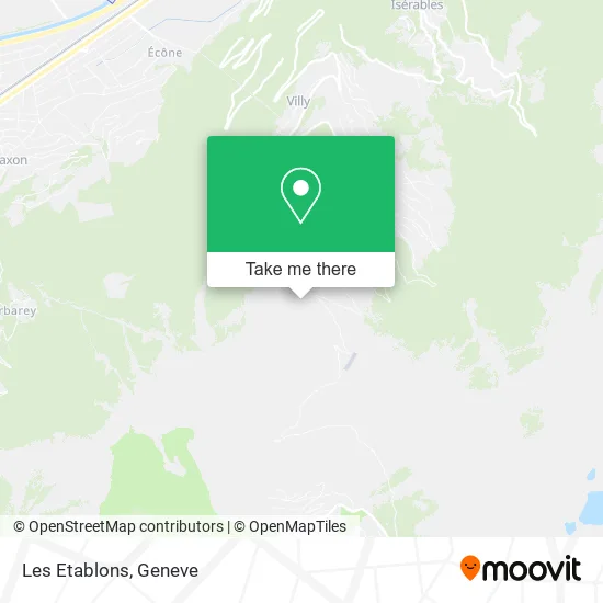 Les Etablons map