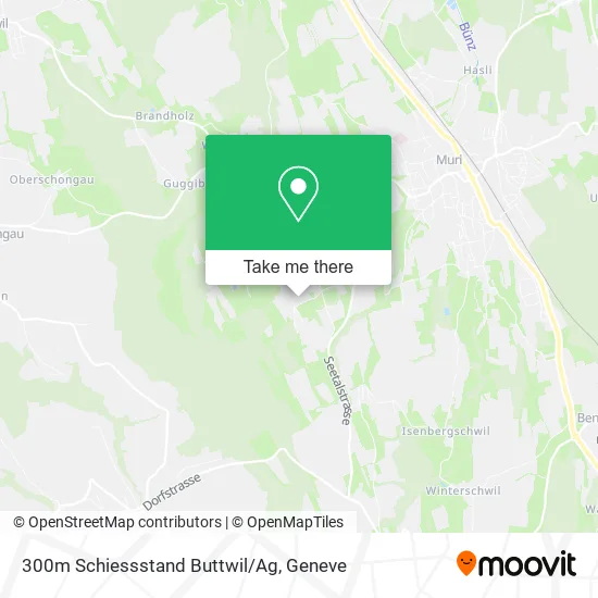 300m Schiessstand Buttwil/Ag map