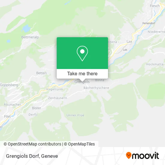Grengiols Dorf map