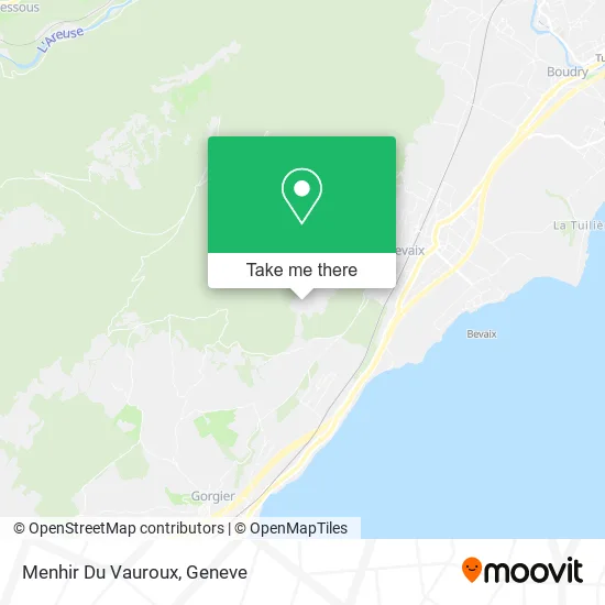 Menhir Du Vauroux map