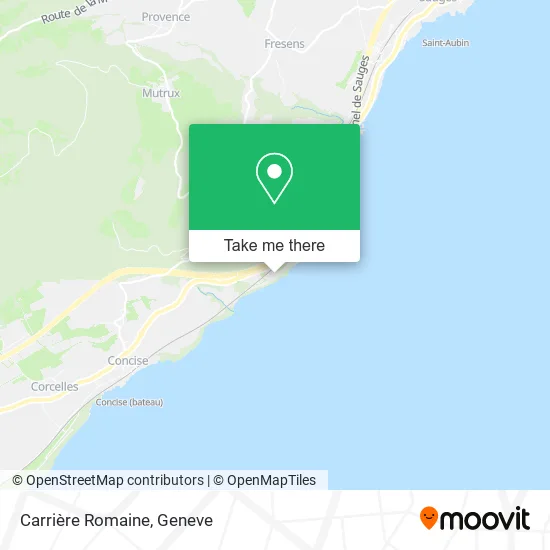 Carrière Romaine map