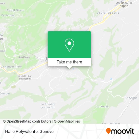 Halle Polyvalente map
