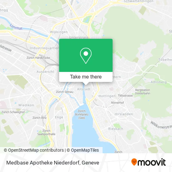 Medbase Apotheke Niederdorf map