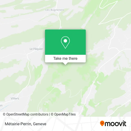 Métairie-Perrin map