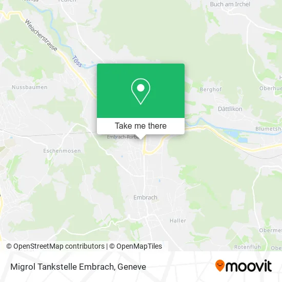 Migrol Tankstelle Embrach map