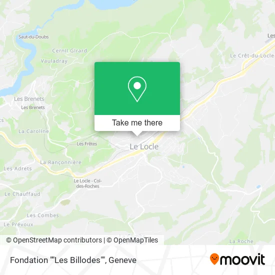 Fondation ""Les Billodes"" map