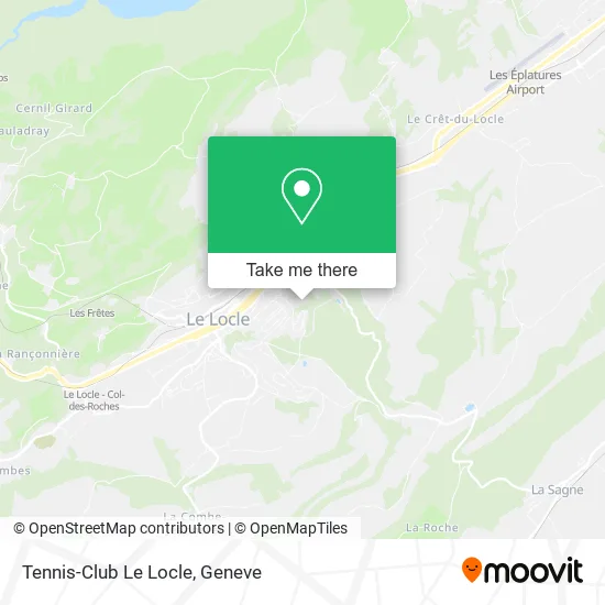 Tennis-Club Le Locle map