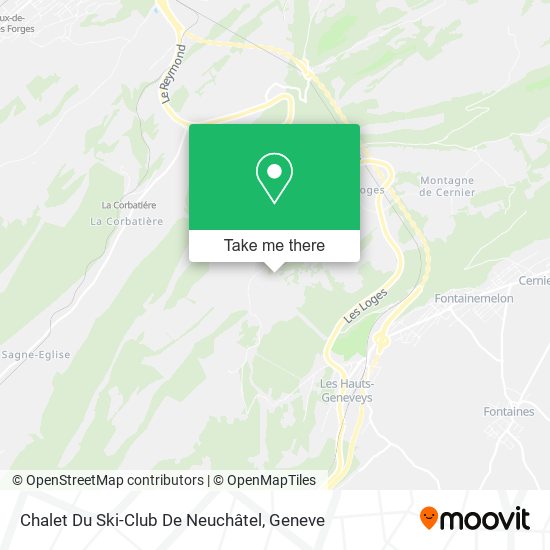 Chalet Du Ski-Club De Neuchâtel map