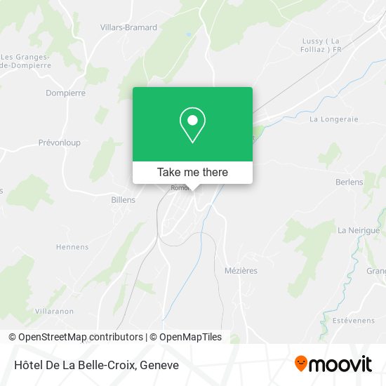 Hôtel De La Belle-Croix map
