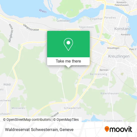 Waldreservat Schwesterrain map