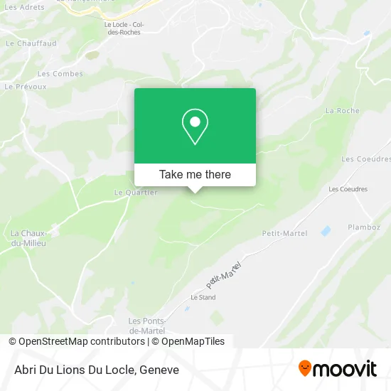 Abri Du Lions Du Locle map