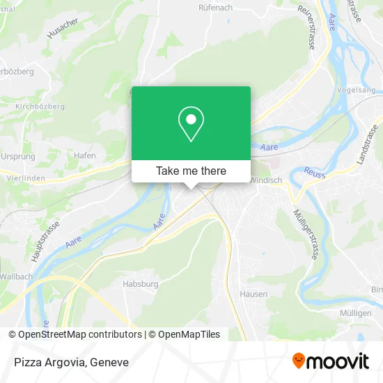 Pizza Argovia map