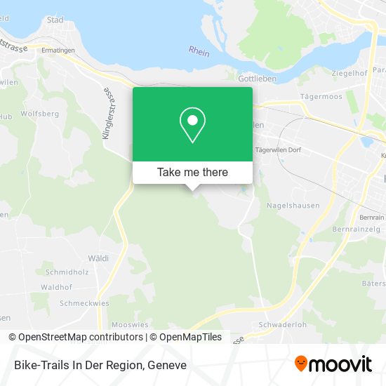 Bike-Trails In Der Region map