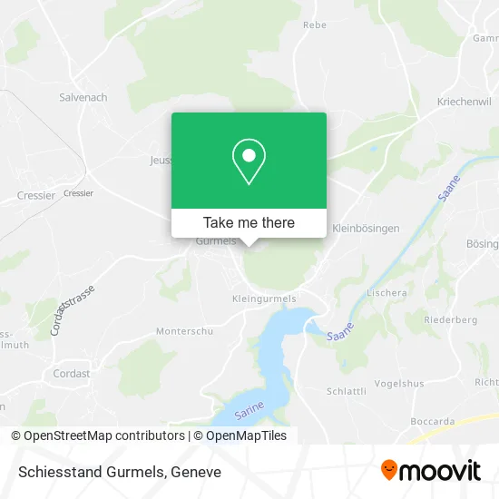 Schiesstand Gurmels map