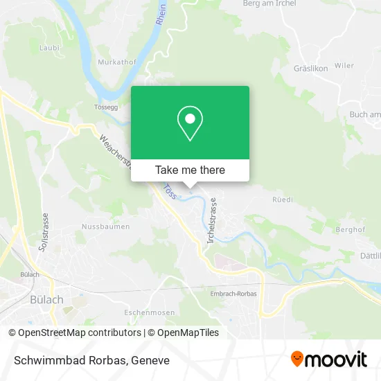 Schwimmbad Rorbas map