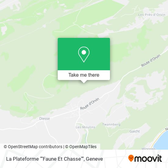 La Plateforme ""Faune Et Chasse"" map