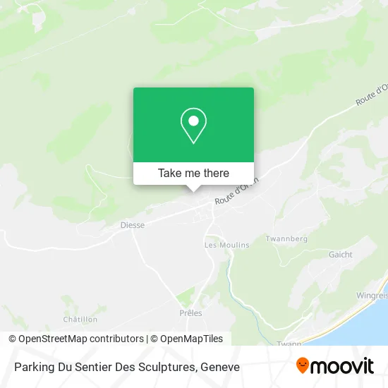 Parking Du Sentier Des Sculptures map