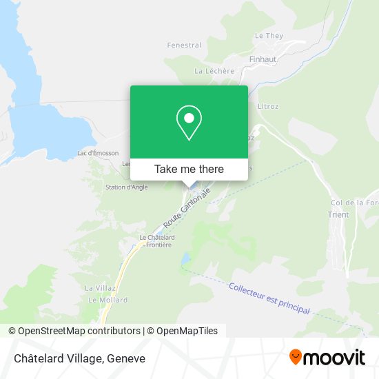 Châtelard Village map