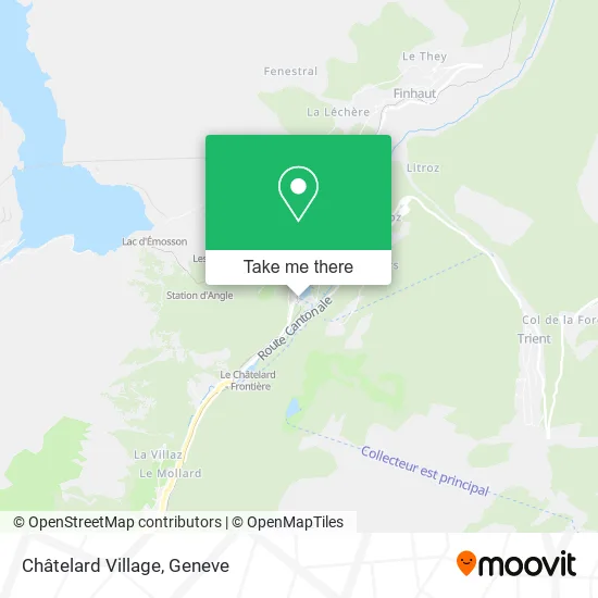 Châtelard Village map