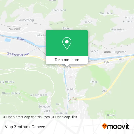 Visp Zentrum map