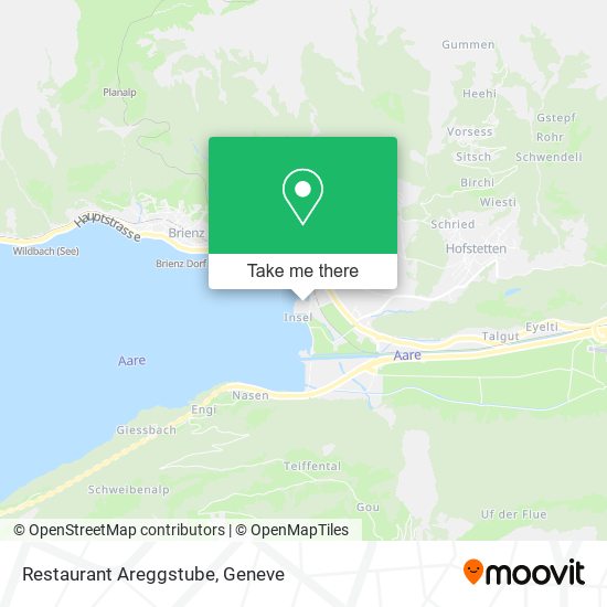 Restaurant Areggstube map