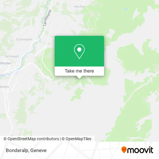 Bonderalp map