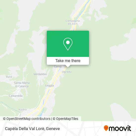 Capèla Della Val Lorè map