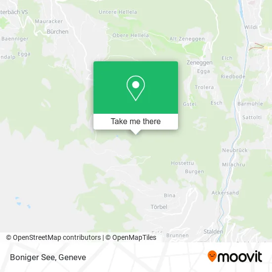 Boniger See map