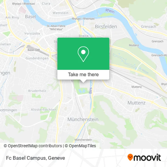 Fc Basel Campus map