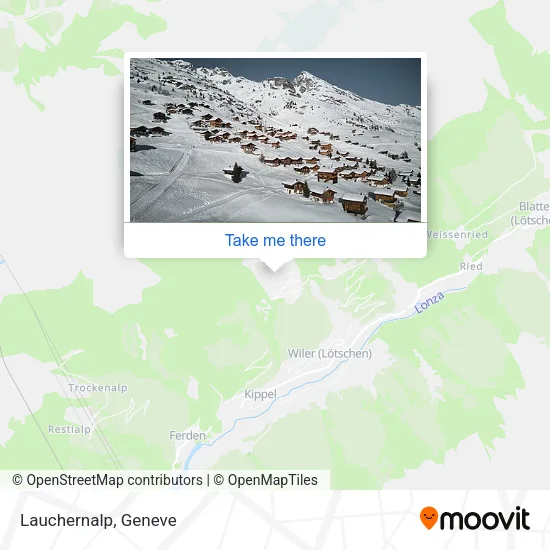 Lauchernalp map