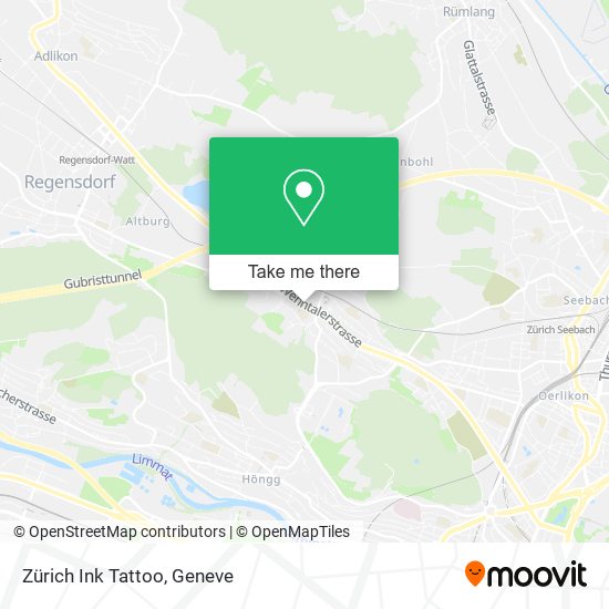 Zürich Ink Tattoo map