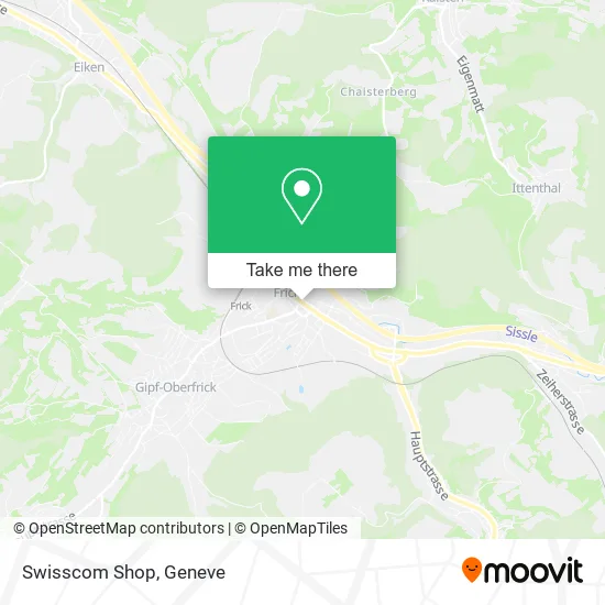 Swisscom Shop map