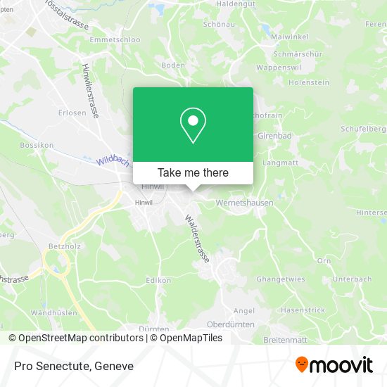 Pro Senectute map