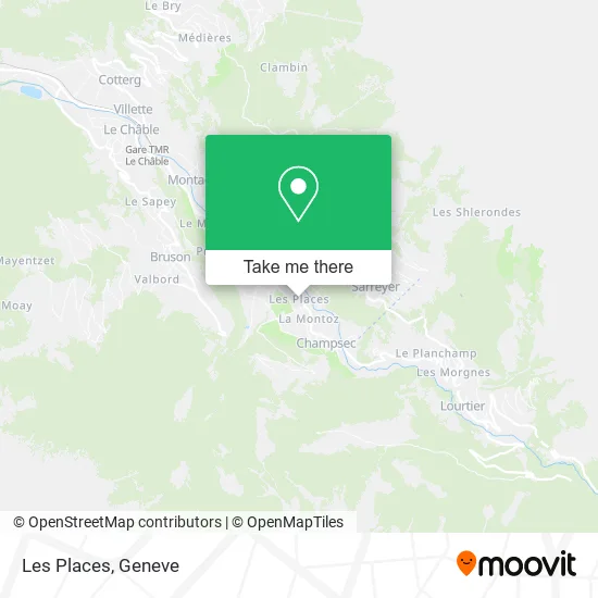 Les Places map