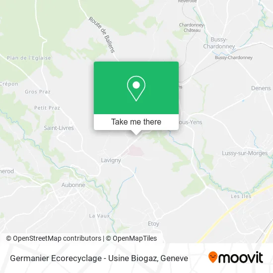 Germanier Ecorecyclage - Usine Biogaz map
