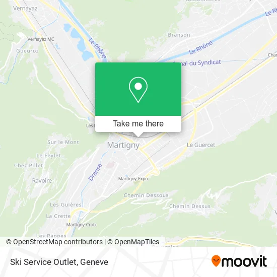 Ski Service Outlet map