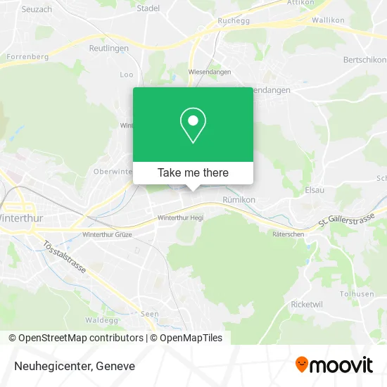 Neuhegicenter map