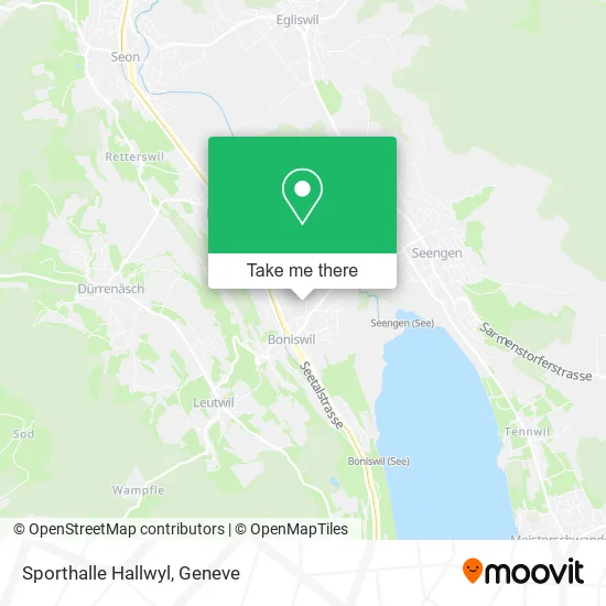 Sporthalle Hallwyl map