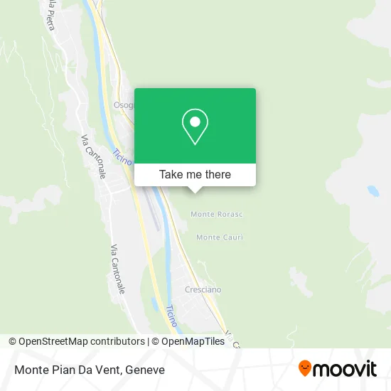Monte Pian Da Vent map